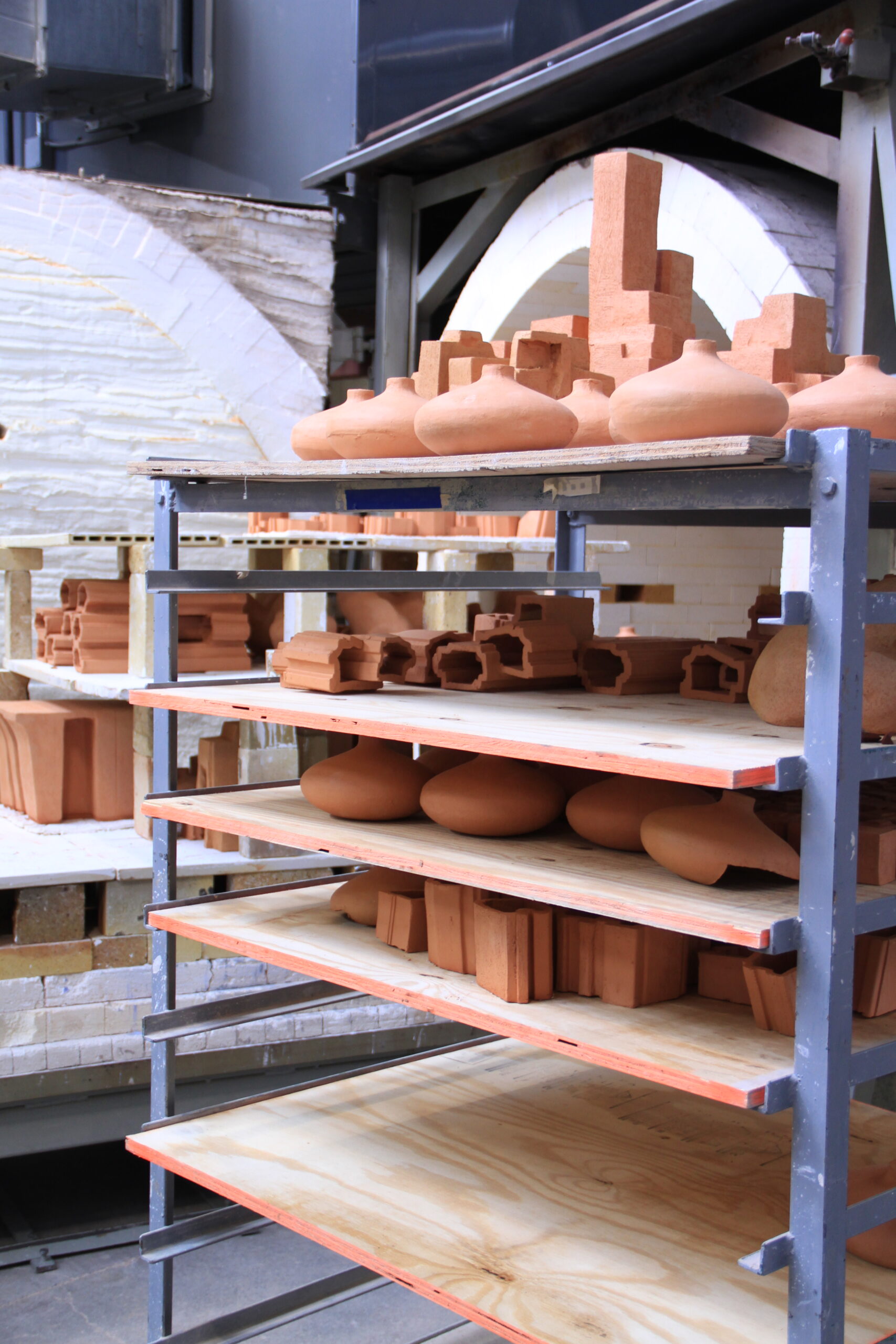 Time—Fragment 4, studio process at NY State College of Ceramic Arts, shaping local clay into a dialogue with history 9