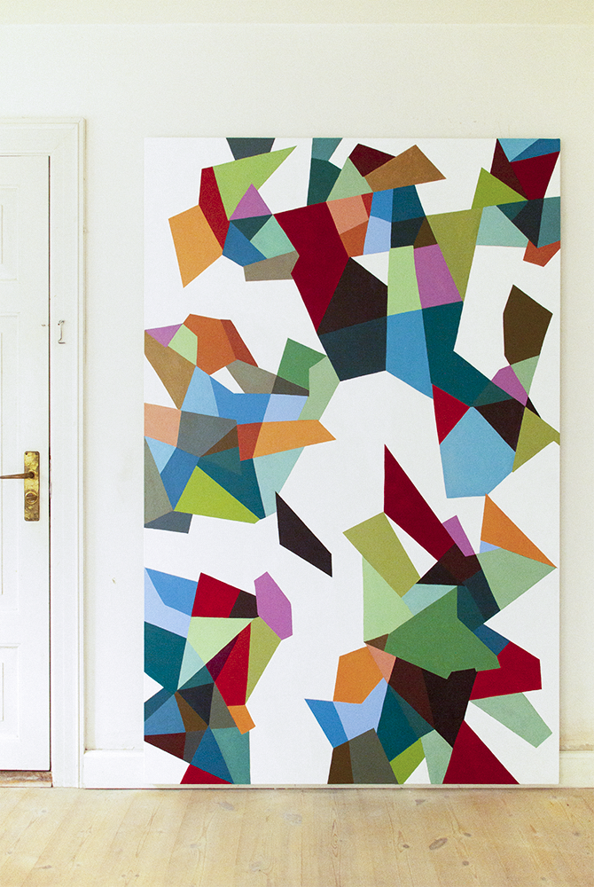 Without Words – Paintingfamily 12: No. 12 C (200x135 cm). Abstract, nonverbal art balancing chaos and order.