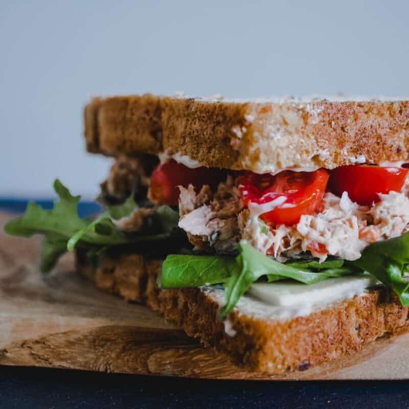 sandwich on table