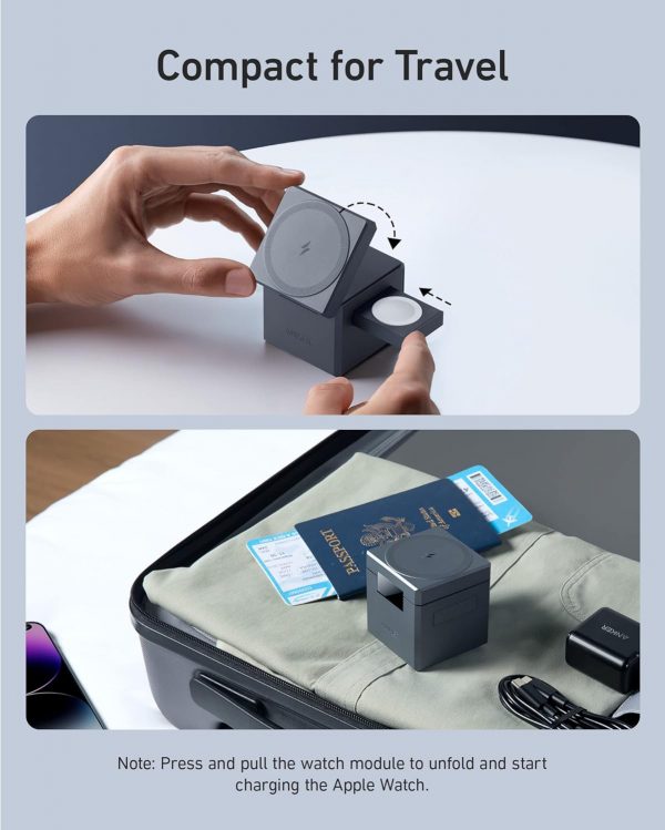 MagGo Wireless Charging Station (3-in-1 Cube) - Imagen 4