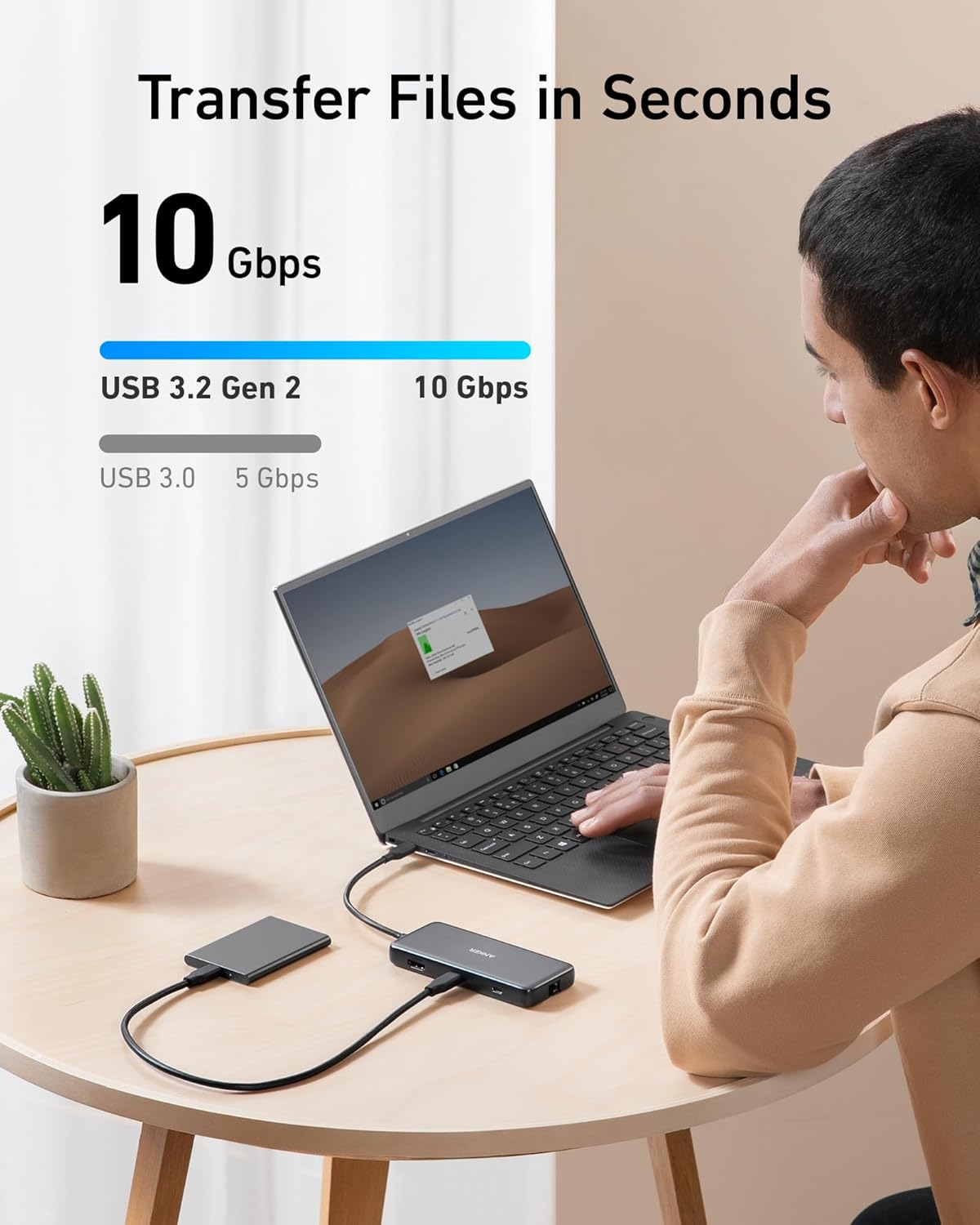 Anker PowerExpand 8-in-1 USB-C PD 10Gbps Data Hub - Imagen 3