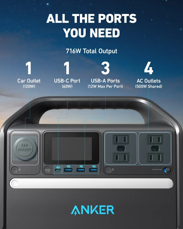 Anker 536 PowerHouse - 508Wh | 500W - Imagen 7