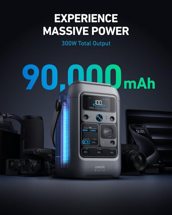 Anker SOLIX C300X DC Portable Power Station - (288Wh) | 300W - Imagen 2