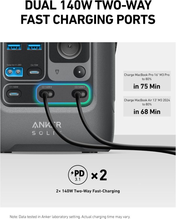 Anker SOLIX C300X DC Portable Power Station - (288Wh) | 300W - Imagen 5