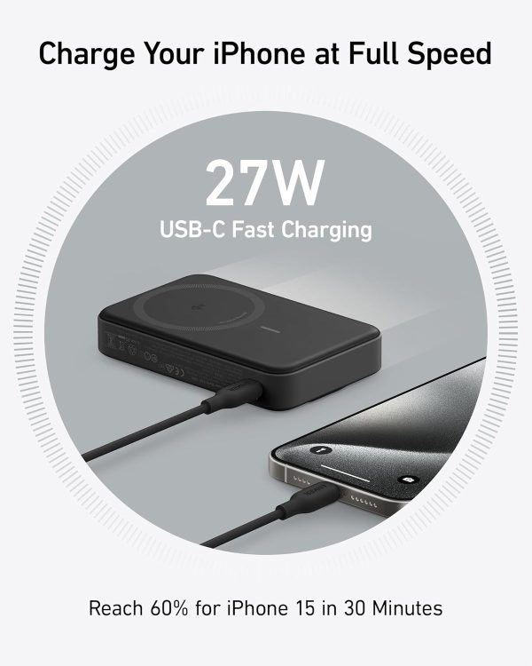 Anker MagGo Power Bank (10K) Negro - Imagen 2