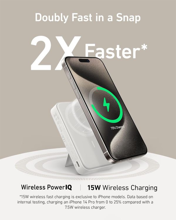 Anker MagGo Power Bank (10K) Blanca - Imagen 2