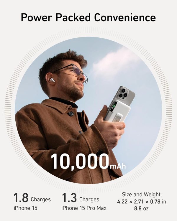 Anker MagGo Power Bank (10K) Blanca - Imagen 4