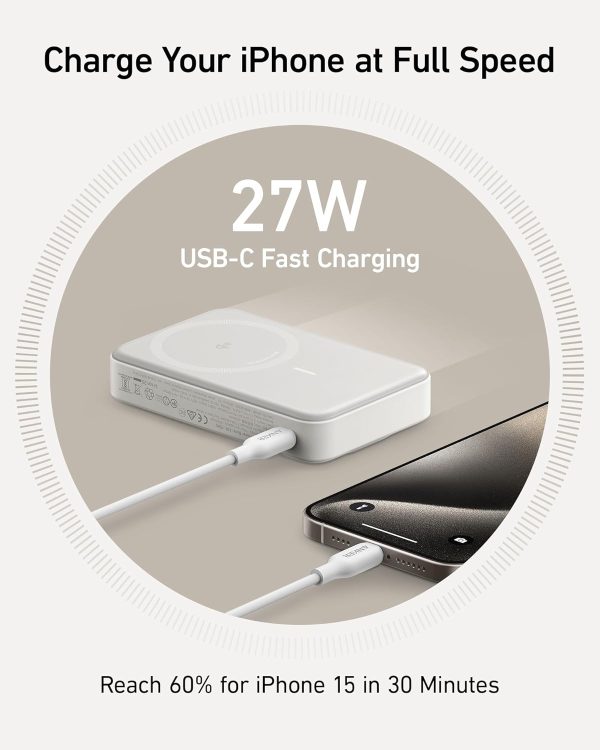 Anker MagGo Power Bank (10K) Blanca - Imagen 5