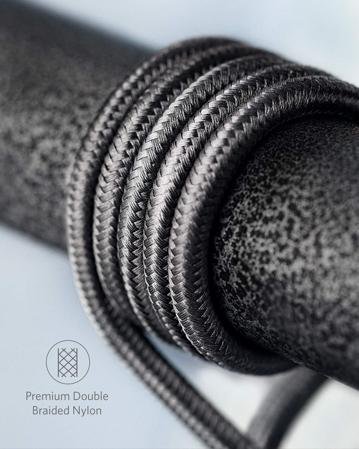 Anker USB-C to USB-C Cable (3,3ft, 60W, Braided, 2-Pack) Negro - Imagen 6