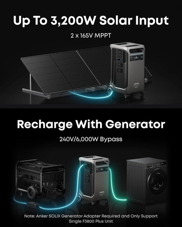 Anker SOLIX F3800 Plus Portable Power Station – 3840Wh｜6000W - Imagen 2