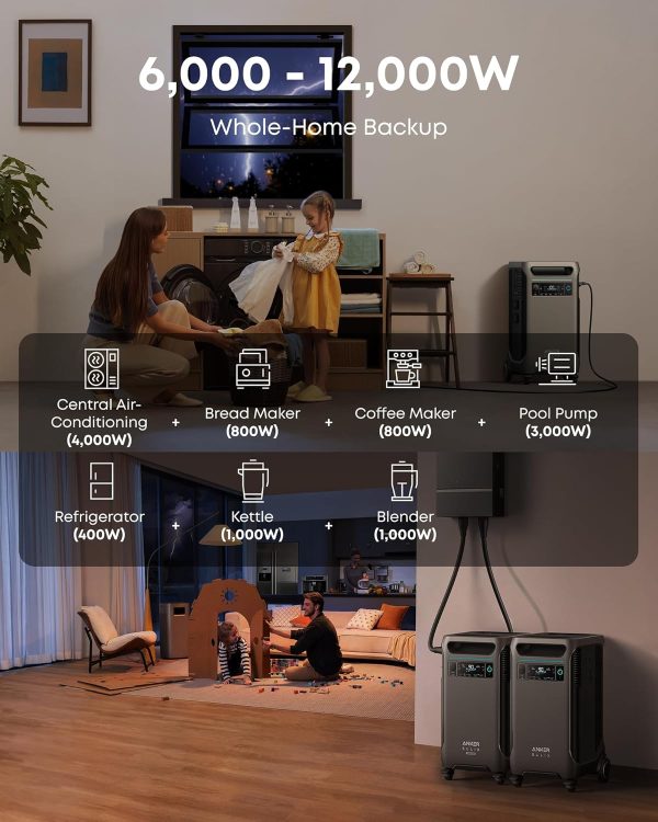 Anker SOLIX F3800 Plus Portable Power Station – 3840Wh｜6000W - Imagen 3