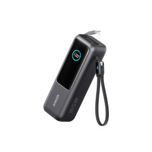 Anker 25K, 165W, Built-In USB-C and Retractable CABLE Negro