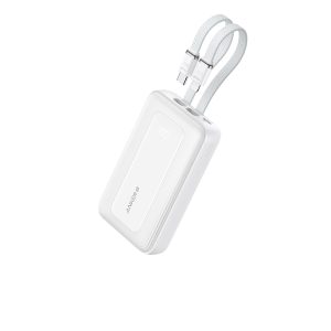 Anker Power Bank (10K,30W, Built-In USB-C+Lightning Cable) Blanca