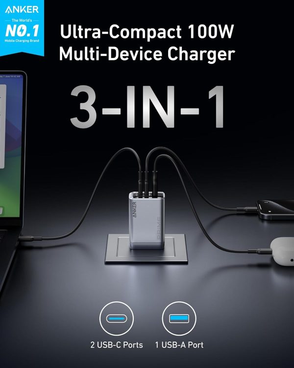 Anker Prime Charger (100W, 3 Ports, GaNPrime) - Imagen 6