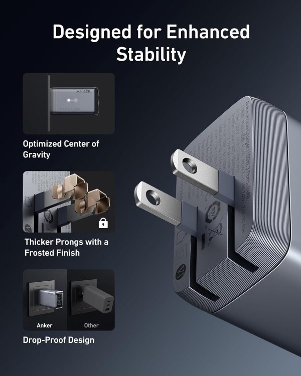 Anker Prime Charger (100W, 3 Ports, GaNPrime) - Imagen 5