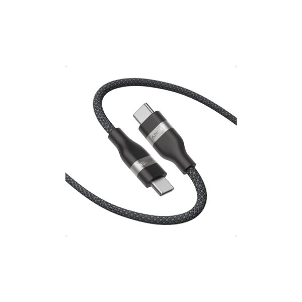 Anker USB-C to USB-C Cable (3 ft, 240W Upcycled-Braided) Negro