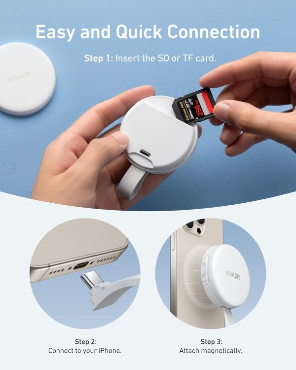Anker Portable Magnetic SD & TF Card Reader BLANCO - Imagen 6