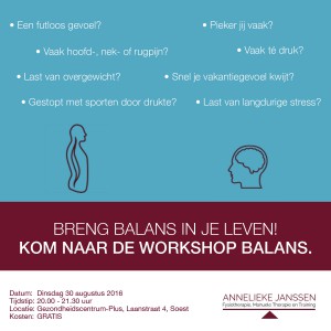 workshop BALANS