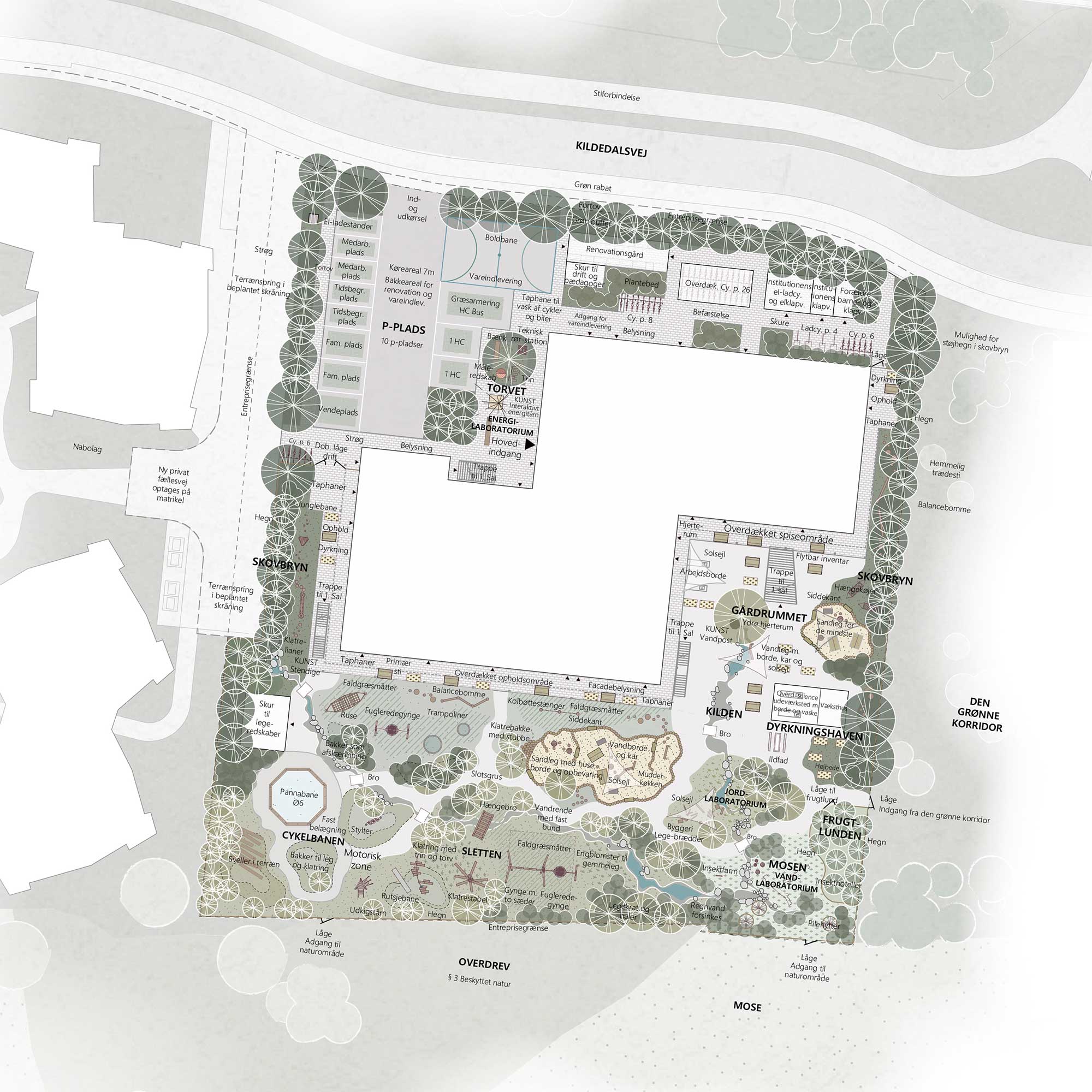 Børnehuset-Kildedal-Situation plan_700x700