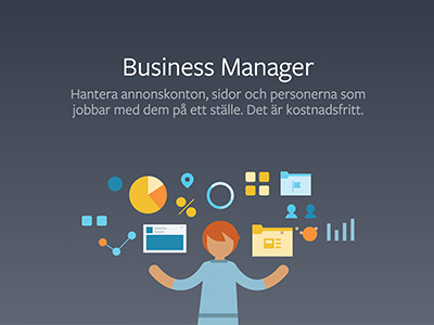 Kom igång med bildannonser på Facebook genom Facebook Business Manager.