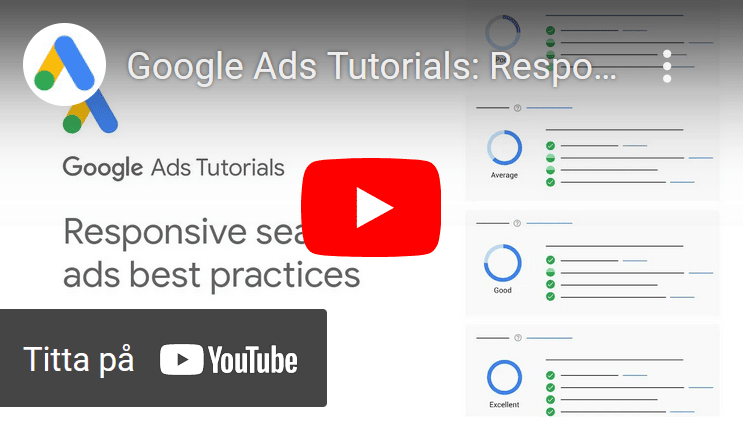 Bild som länkar till film om att optimera Google Ads