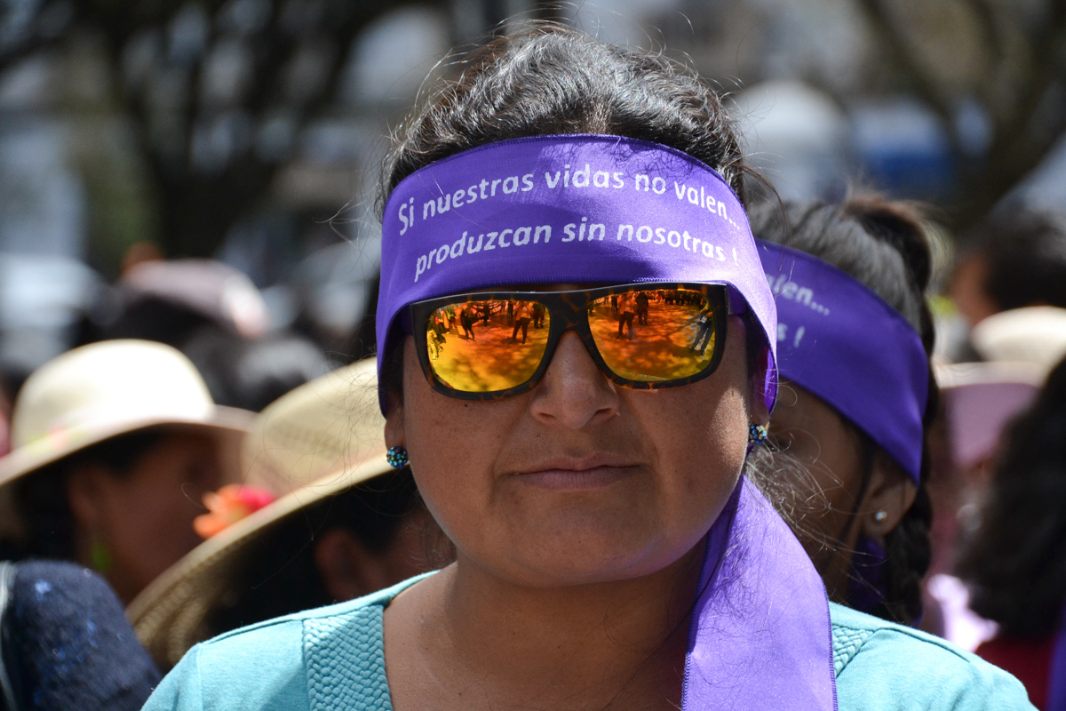 Bolivia – Woman protestor– 1200px