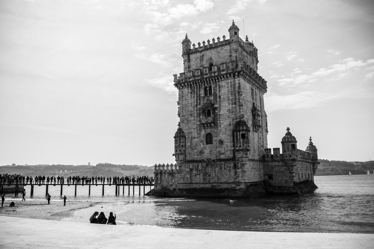 Portugal BW Lissabon Torre de Belem- 1200px