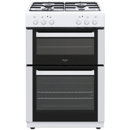 Bush CTFS60DFCW 60cm Double Oven Electric Cooker - White