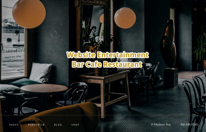 Webseiten fuer Cafe Bar Restaurant