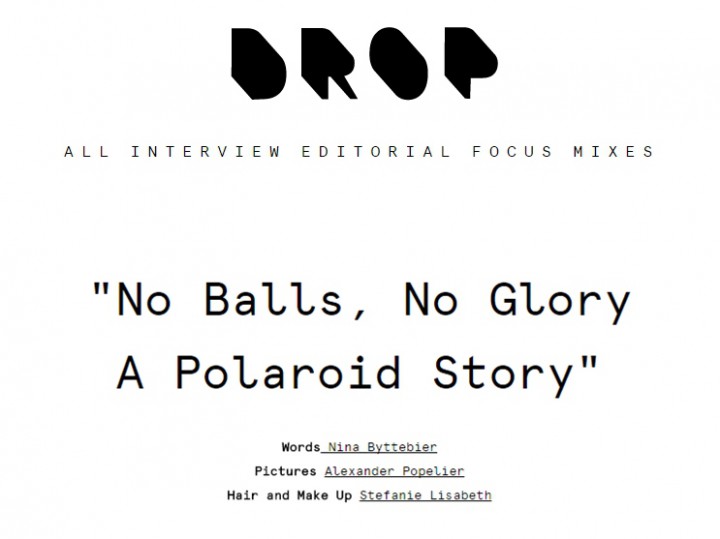 A POLAROID STORY x DROP MAGAZINE