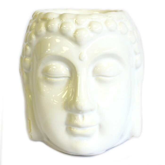 Buddha-mini, aromalampe, hvid