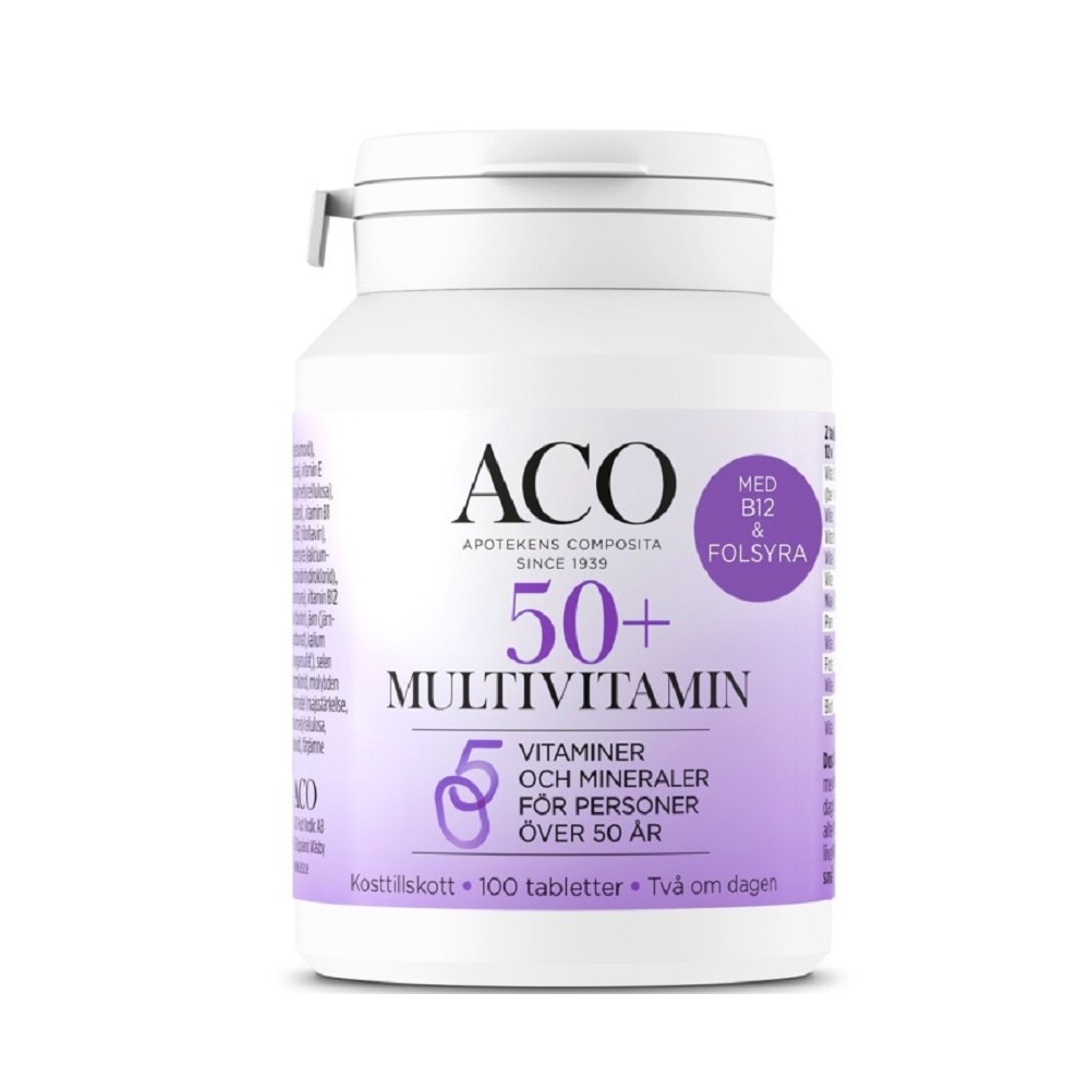 ACO 50+ Multivitamin 100 tabletter