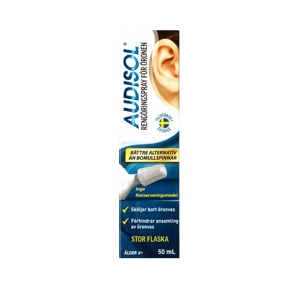 Audisol Rengöringspray För Öronen 50 ml