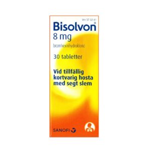 Bisolvon 8 mg 30 tabletter Vnr 37 02 81 web