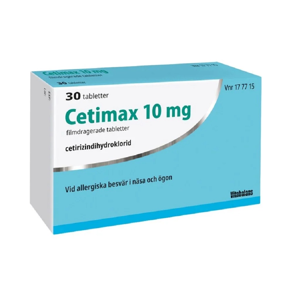 CETIMAX 10 mg 30 tabletter