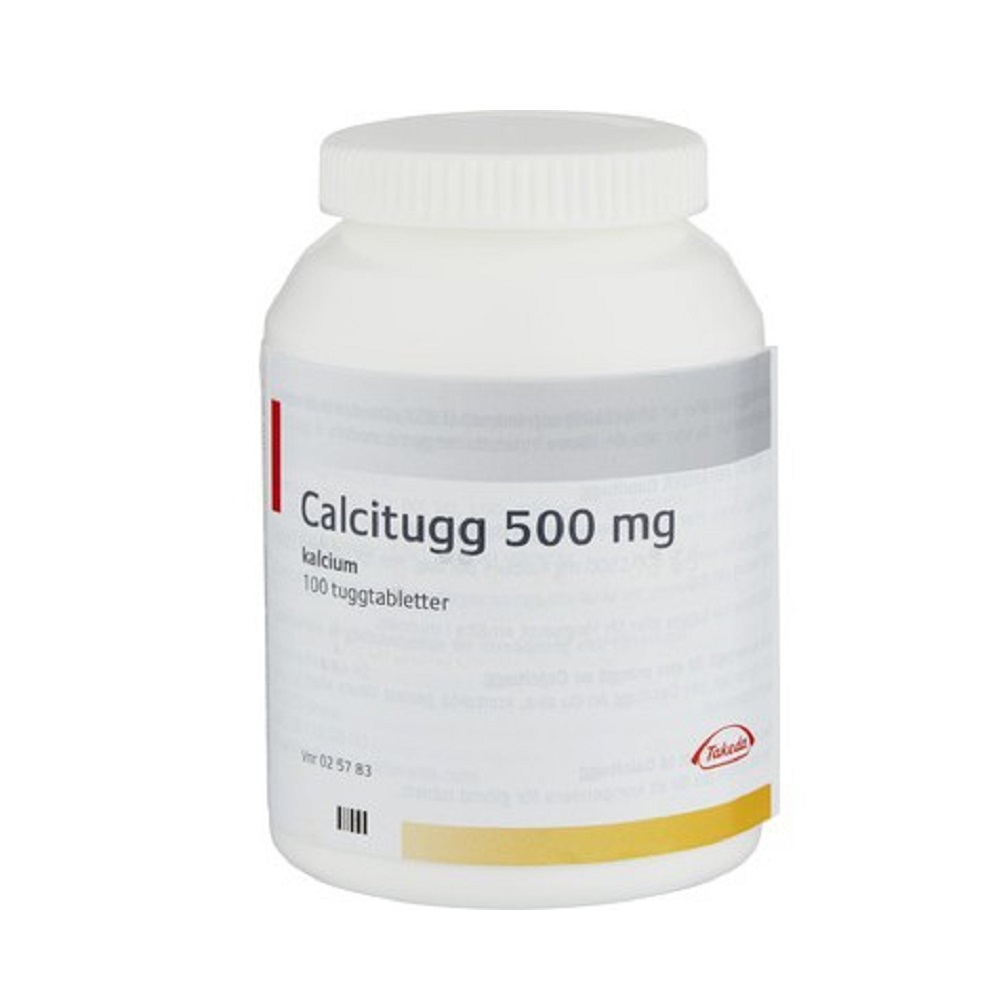 Calcitugg 500 mg 100 tuggtabletter