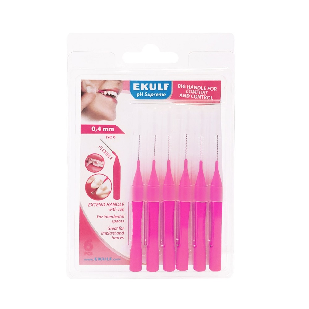 EKULF pH Supreme mellanrumstandborste 0,4 mm 6 st