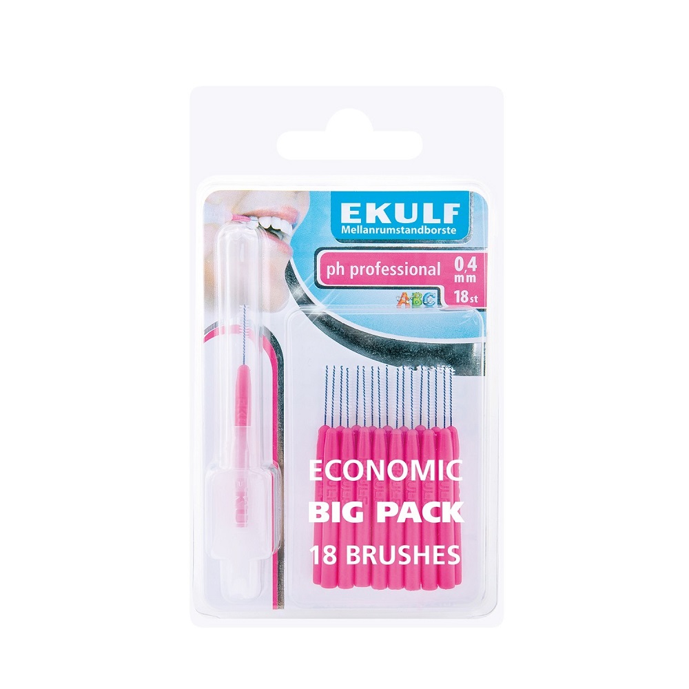 EKULF pH professional mellanrumstandborste 0,4 mm 18 st