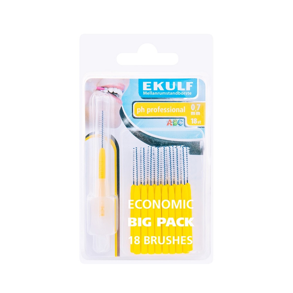EKULF pH professional mellanrumstandborste 0,7 mm 18 st