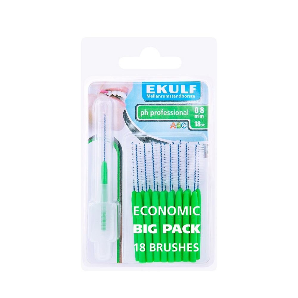 EKULF pH professional mellanrumstandborste 0,8 mm 18 st