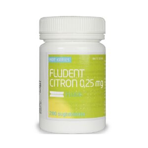 Fludent Citron 0.25 mg 200 sugtabletter Vnr 11 72 74 web