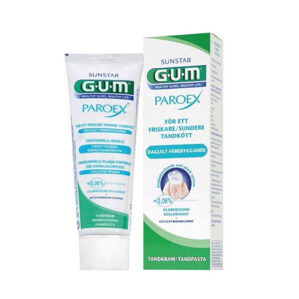 GUM PAROEX 006 CHX CPC Tandkram 75 ml web