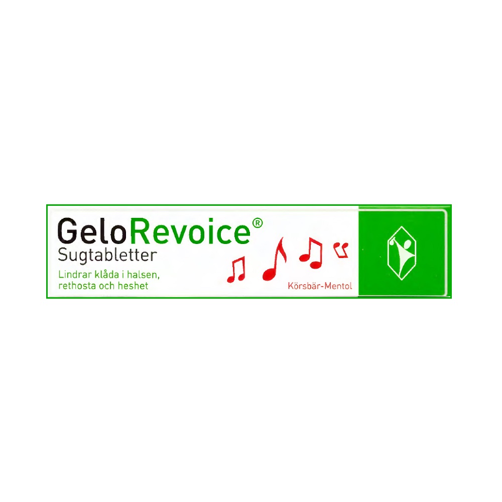 GeloRevoice sugtabletter 20 st korsbar menthol