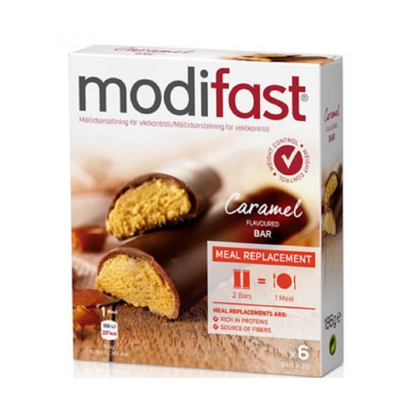 Modifast bar Caramel 6 pack web