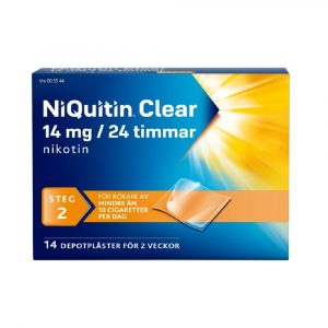 NiQuitin Clear 14 mg 24 timmar 14 depotplaster STEG 2 web 1
