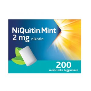 NiQuitin Mint 2 mg 200 medicinskta tuggummin web 1