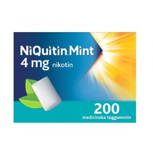 NiQuitin Mint 4 mg 200 medicinskta tuggummin web 1