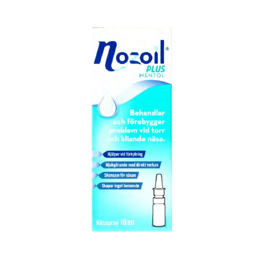 Nozoil Plus Mentol Nässpray 10 ml 1 Nozoil Plus Mentol, Nässpray 10 ml