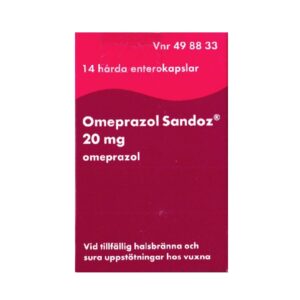 Omeprazol Sandoz 20 mg 14 harda entrokapslar Vnr 49 88 33 web