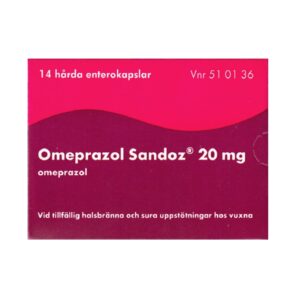Omeprazol Sandoz 20mg 14 harda enterokapslar Vnr 51 01 36 web